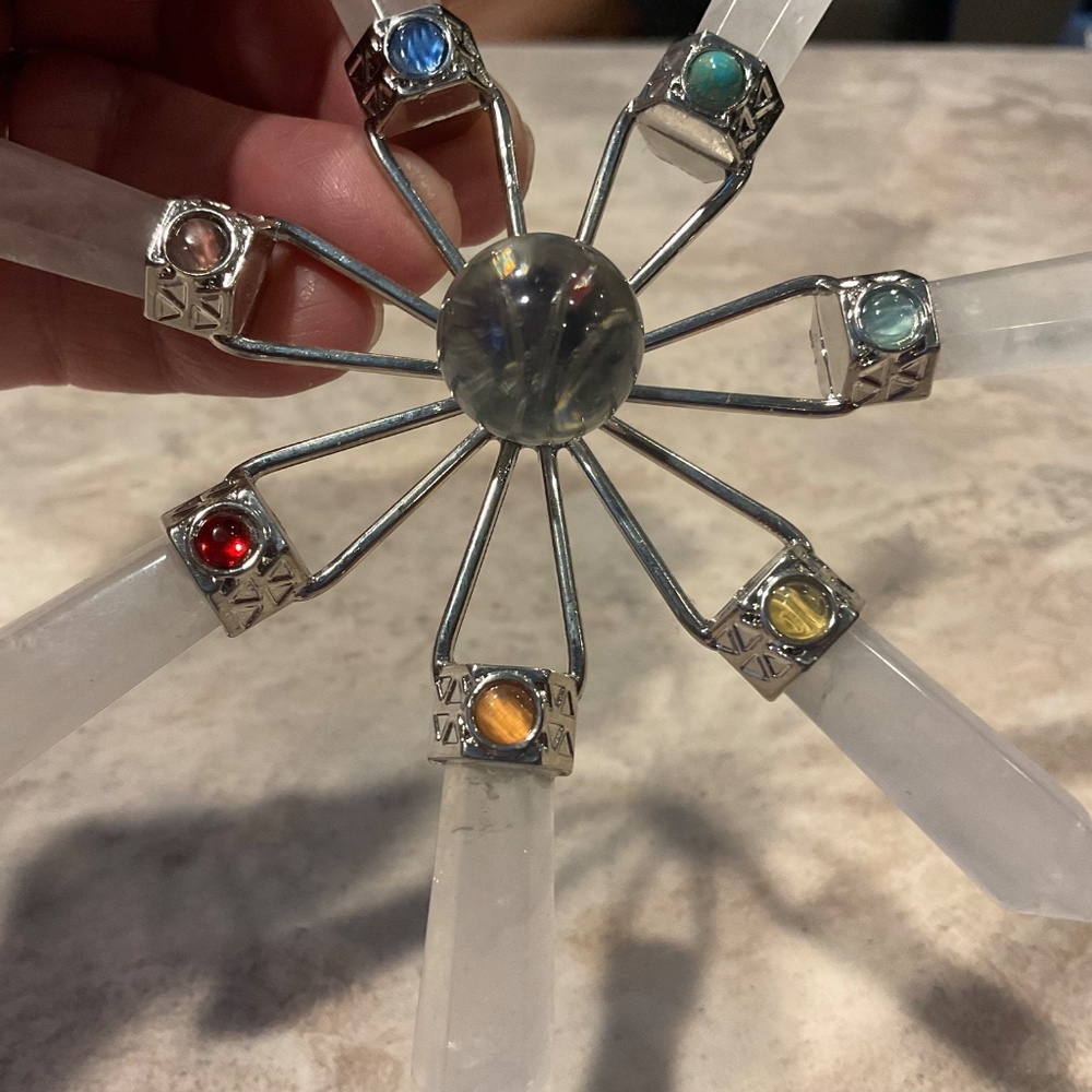 7-Chakra Crystal Energy Generator quartz Vintage - Picture 6 of 6